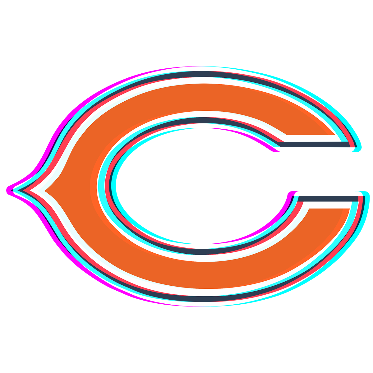 Phantom Chicago Bears logo iron on paper